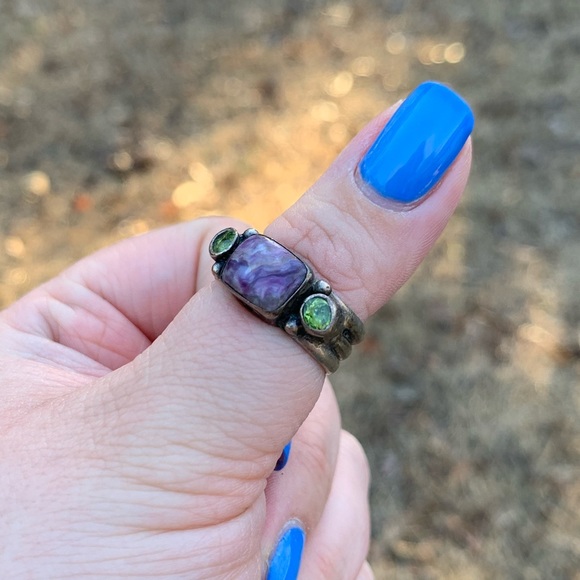 Genuine Stone & Sterling Silver Ring - Picture 11 of 16